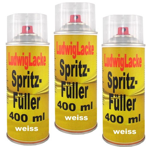 Spritzspachtel 400ml weiss - 3x,