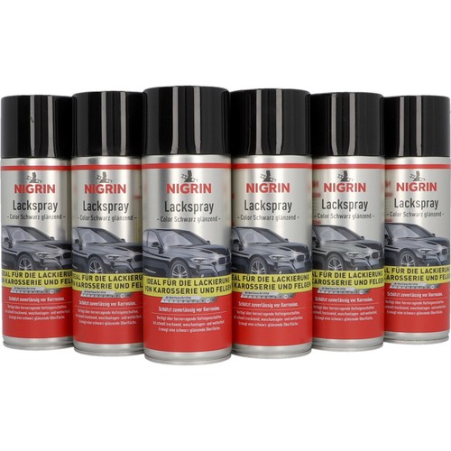 Lackspray schwarz glänzend - schwarz,