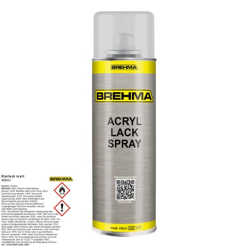 Brehma klarlack matt lackspray - klarlack,