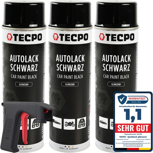 Lackspray schwarz glanz - glanz, 3x